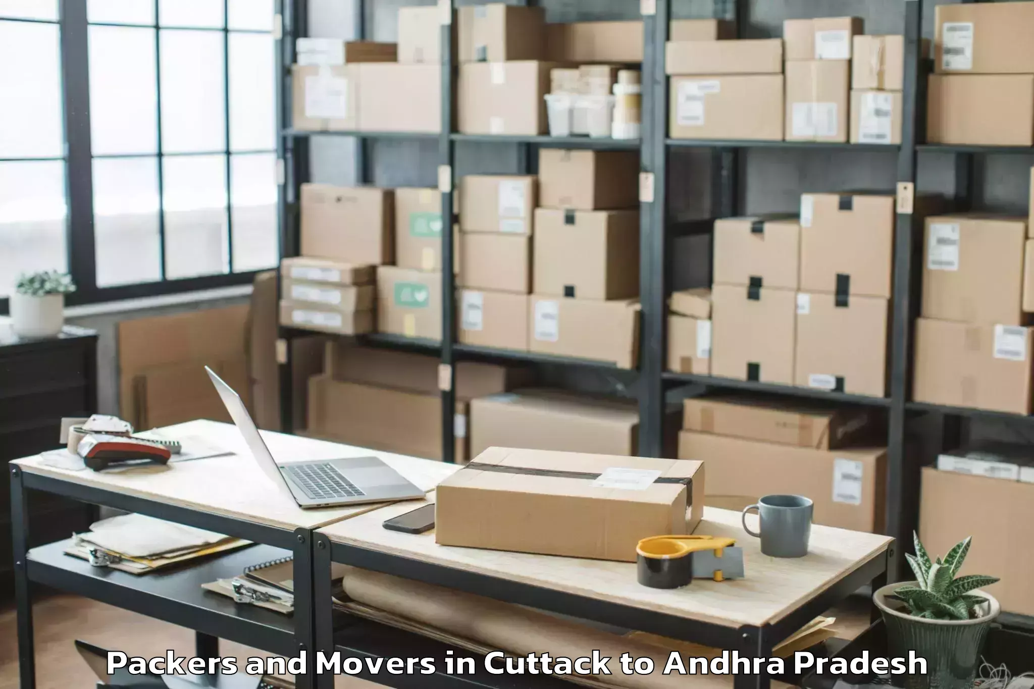 Expert Cuttack to Parvatipuram Packers And Movers